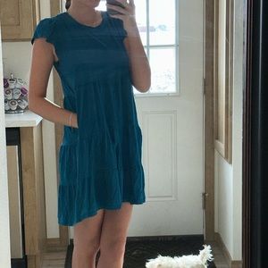 Blue Dress with pockets